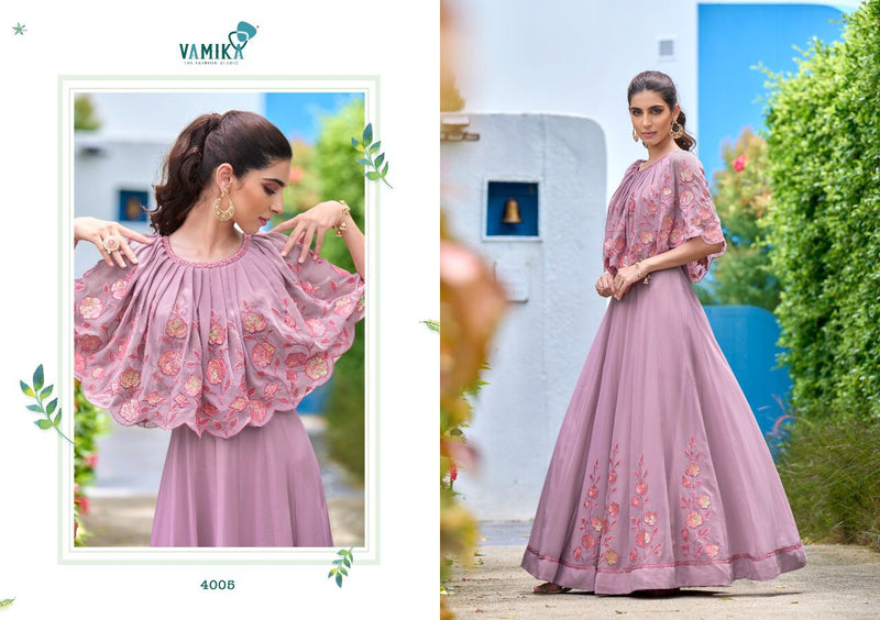 Vamika Sofiyan Georgette With Heavy embroidery Work Mordern Designer Party Wear Long Gown