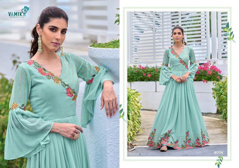 Vamika Sofiyan Georgette With Heavy embroidery Work Mordern Designer Party Wear Long Gown