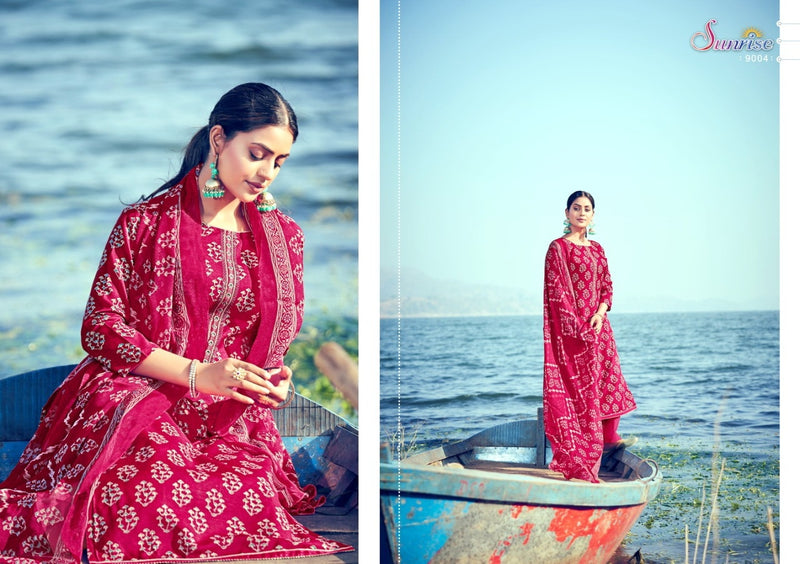 Sunrise Soni Kudi Vol 9 Pure Cotton With Heavy Embroidery Work Stylish Designer Party Wear Salwar Kameez