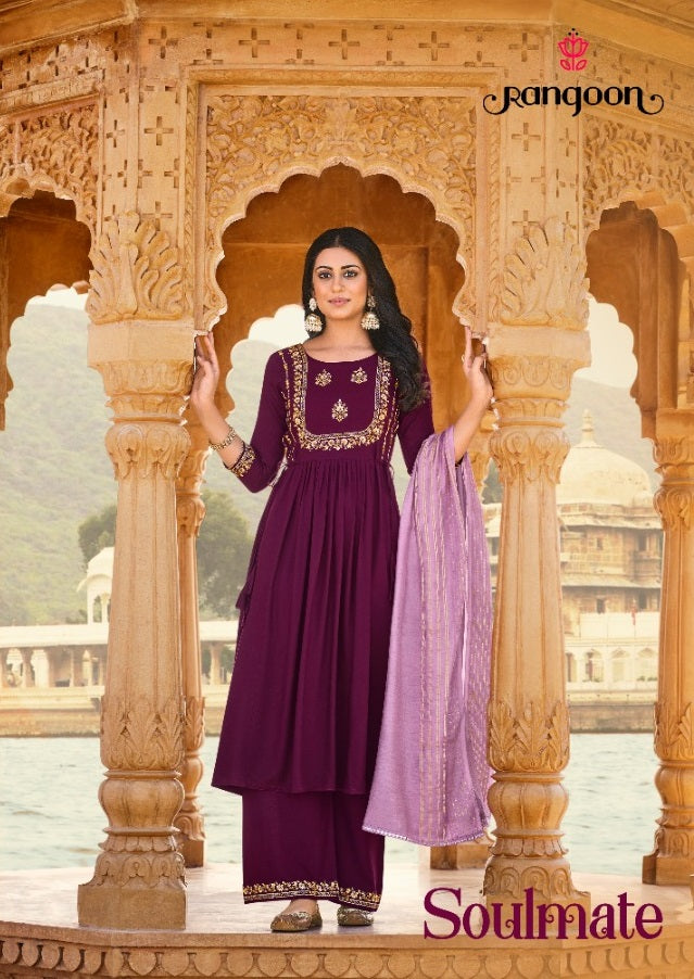 Rangoon Soulmate Dno 3691 To 3694 Rayon With Fancy Stylish Designer Casual Party Wear Kurti