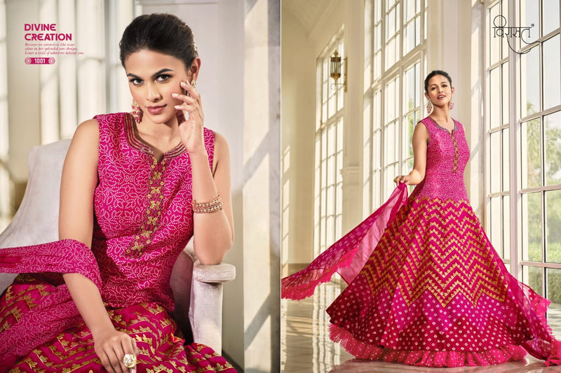 Virasat Soundhria 1001 Silk With Beautiful Patola Printed Work Stylish Designer Festive Wear Fancy Gown