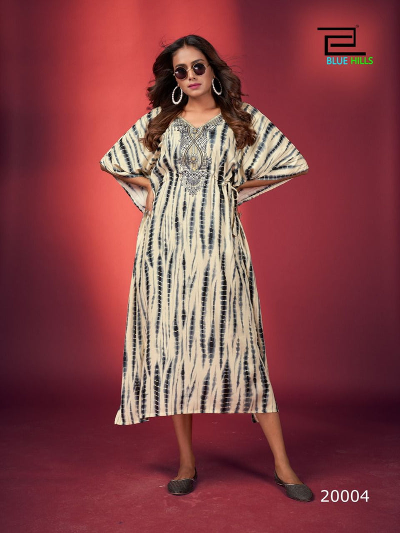 Blue Hills Stare Vol 20 Rayon Stylish Designer Party Wear With Fancy Kaftan Kurti