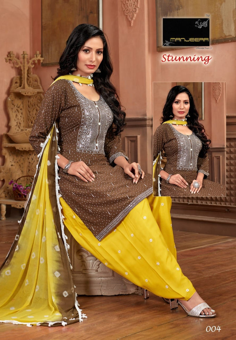 Manjeera Fashion Stunning Rayon With Heavy Beautiful Work Stylish Designer Fancy Kurti