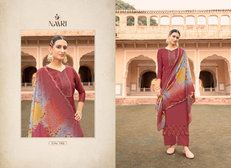Naari Stuti Vol 2 Pure Silk With Heavy Embroidery Work Stylish Designer Casual Wear Fancy Salwar Kameez