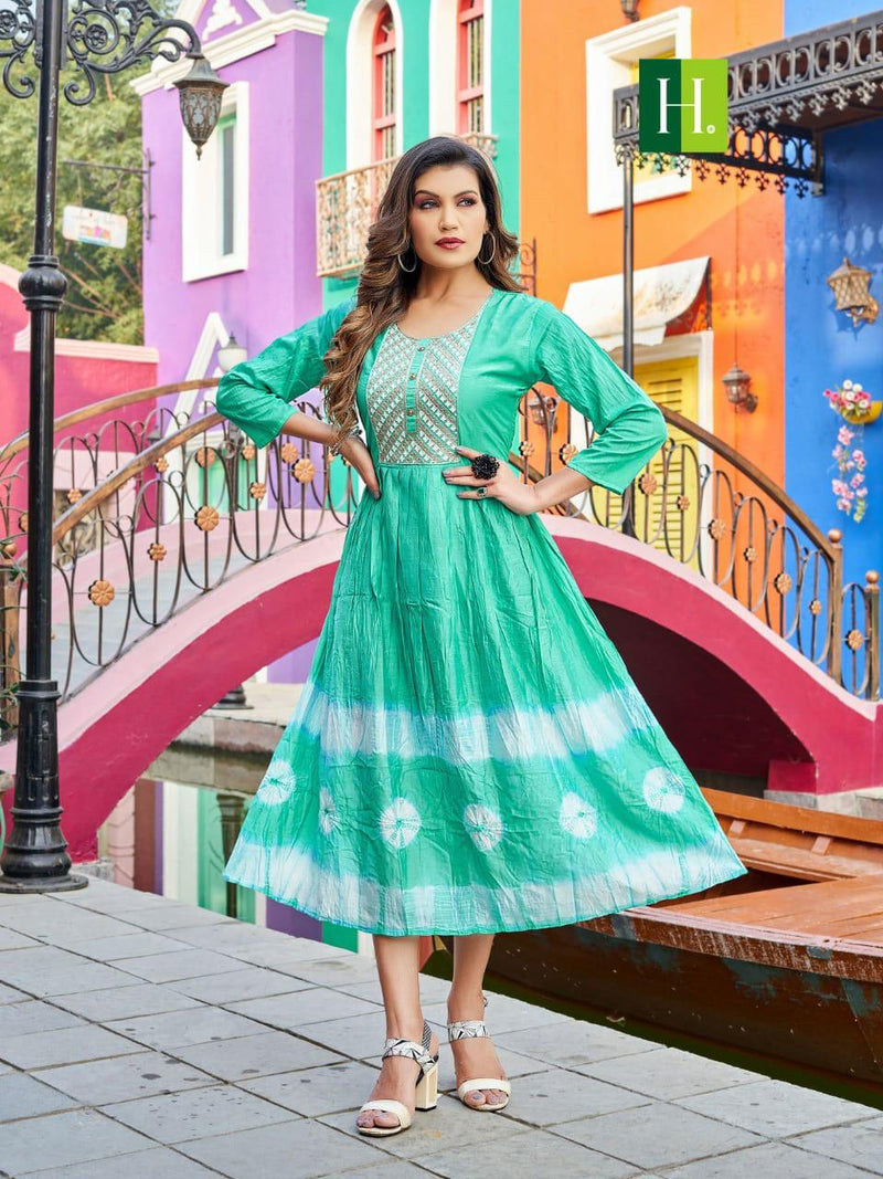 Buy Indian Handmade Georgette Full Length Designer Kurti for Girls and  Women Online in India - Etsy