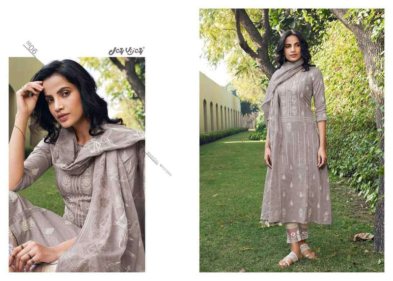 Jay Vijay Suhana Lawn Cotton With Khadi Printed Work Stylish Designer Casual Wear salwar Suit