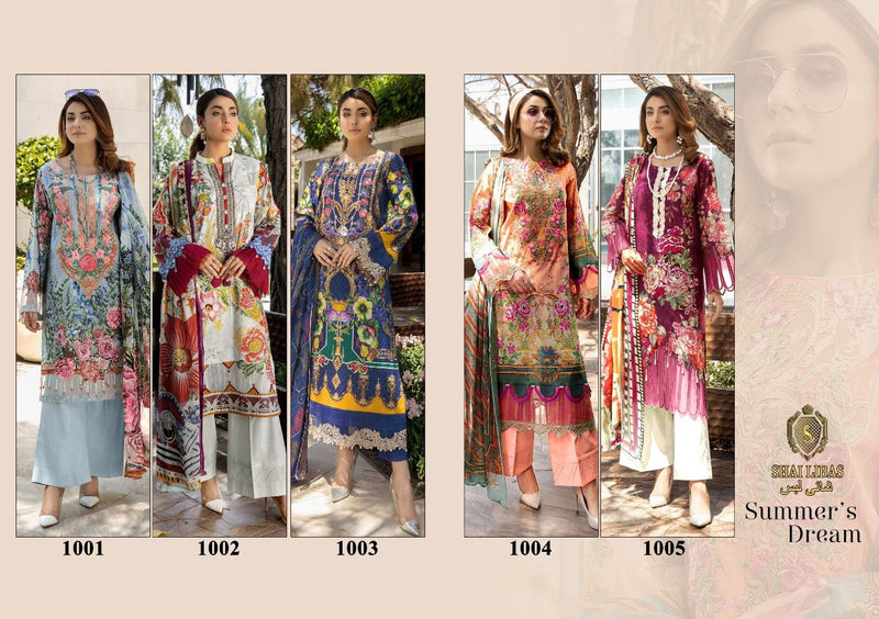 Shai Libaas Summer Dreams Pure Cotton With Heavy Embroidery Work Stylish Designer Casual Wear Salwar Kameez