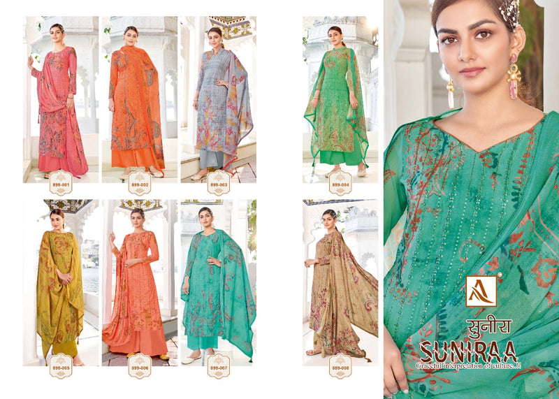 Alok Suits Suniraa Muslin Cotton Digital Printed Festive Wear Salwar Suits