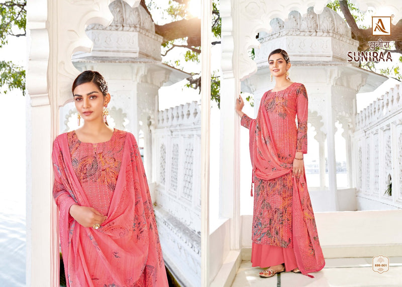 Alok Suits Suniraa Muslin Cotton Digital Printed Festive Wear Salwar Suits