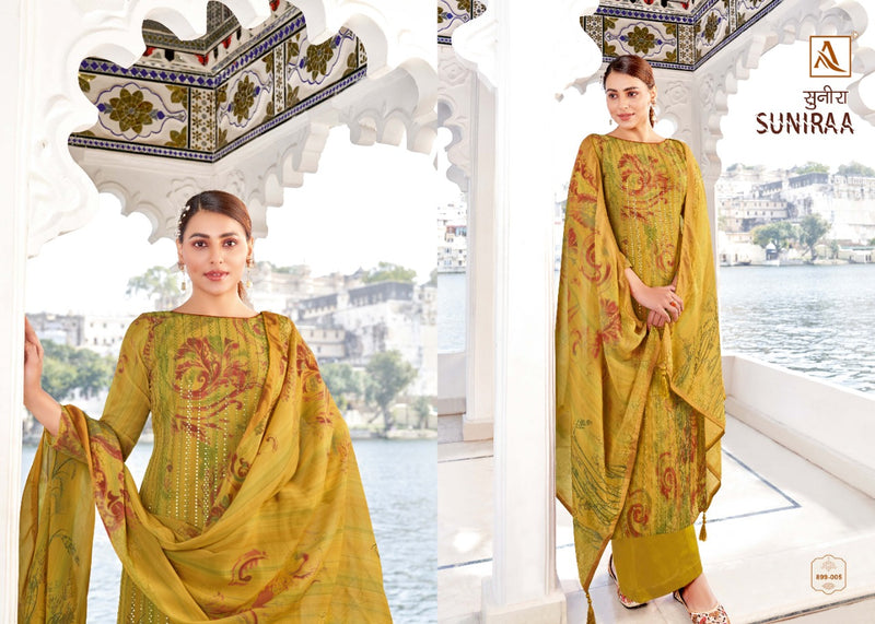 Alok Suits Suniraa Muslin Cotton Digital Printed Festive Wear Salwar Suits