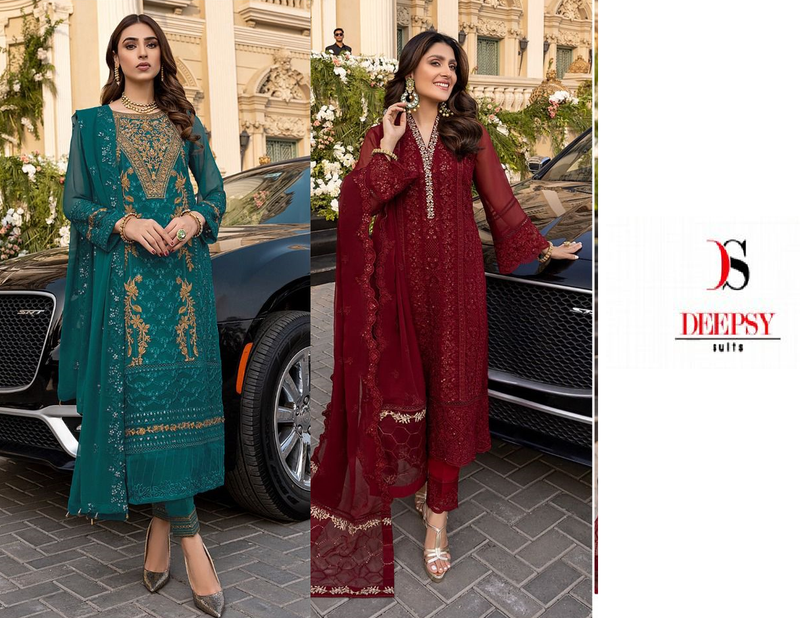 Deepsy Suits Super Hit Design Georgette Designer Wedding Wear Salwar Kameez