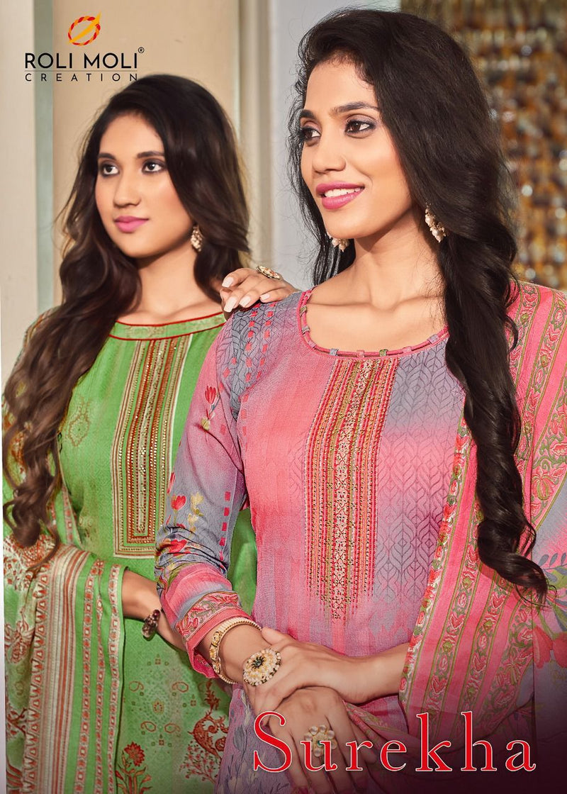 Roli Moli Dno Surekha Cotton With  Fancy Print Stylish Designer Salwar Suit