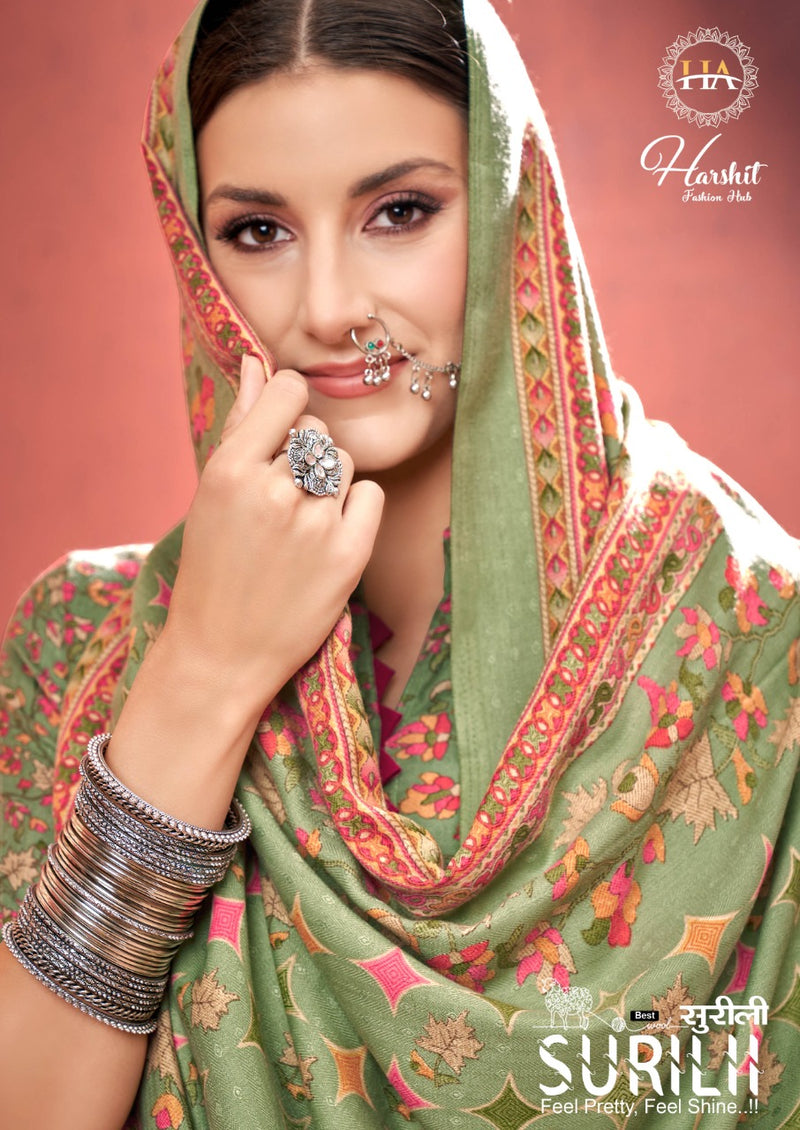 Harshit Fashion Surilii Pashmina With Printed Work Stylish Designer Casual Look Salwar Kameez