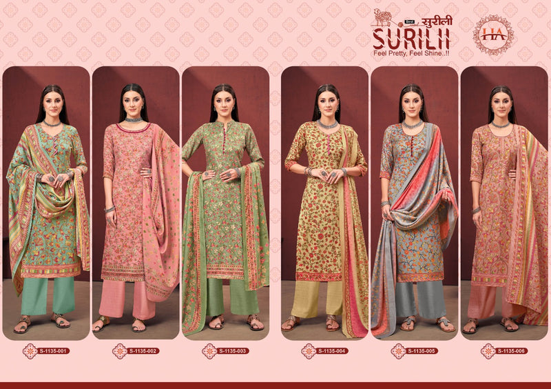 Harshit Fashion Surilii Pashmina With Printed Work Stylish Designer Casual Look Salwar Kameez