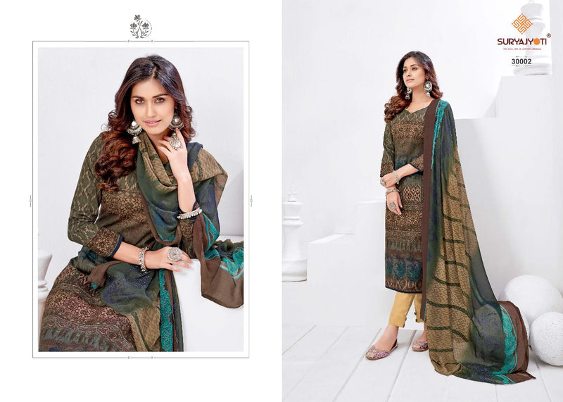 Suryajyoti Naishaa Vol 30 Sattin Cotton Stylish Wear Salwar Suits