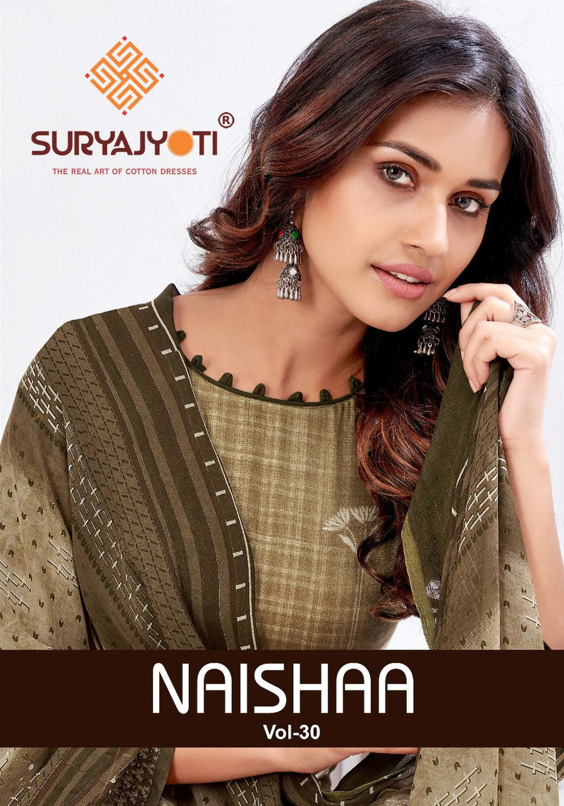 Suryajyoti Naishaa Vol 30 Sattin Cotton Stylish Wear Salwar Suits