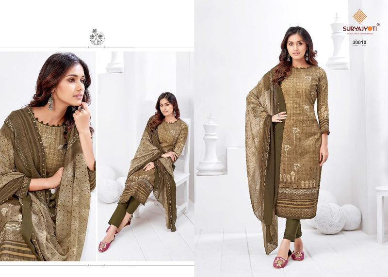 Suryajyoti Naishaa Vol 30 Sattin Cotton Stylish Wear Salwar Suits