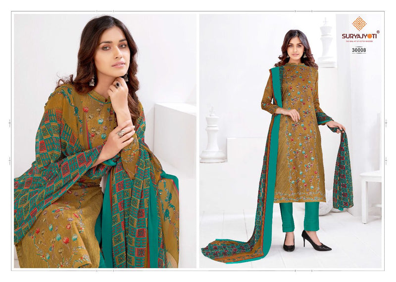 Suryajyoti Naishaa Vol 30 Sattin Cotton Stylish Wear Salwar Suits