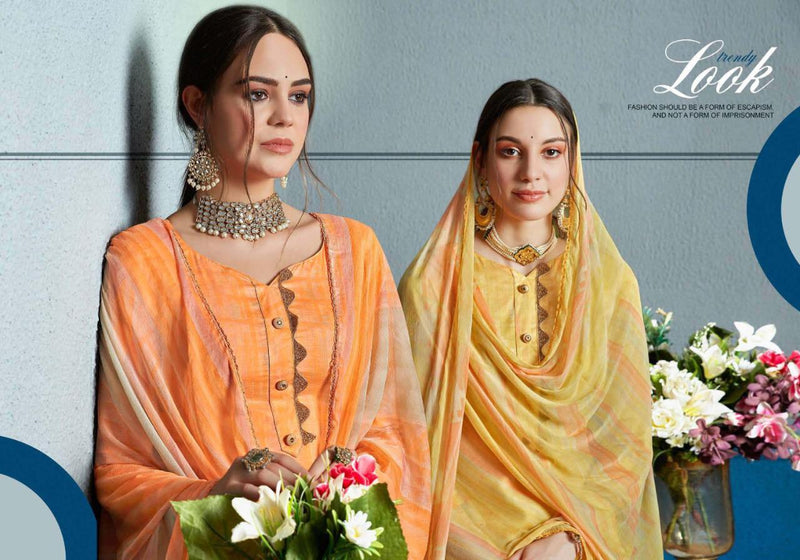 Sweety Akila Satin Fabric Fancy Salwar Suit In Cotton