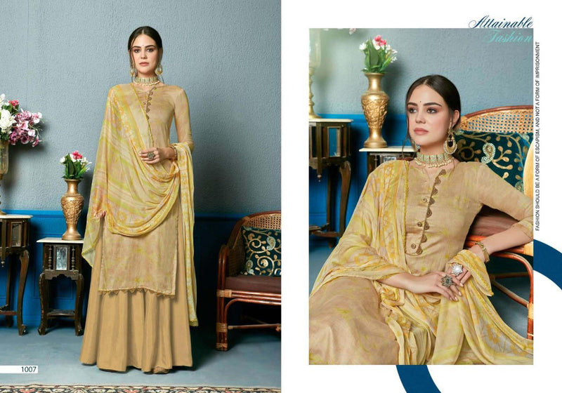 Sweety Akila Satin Fabric Fancy Salwar Suit In Cotton