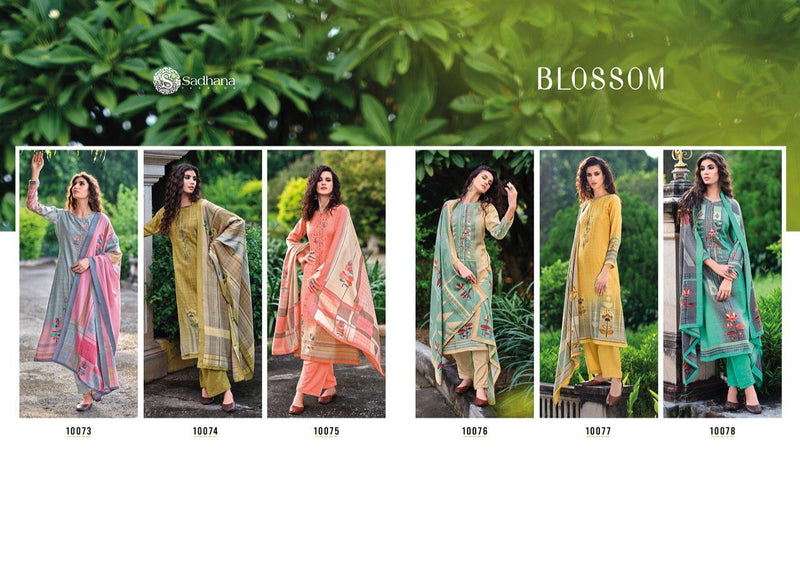 Sadhna Fashion Blossom Pure Pashmina Digital Print With Fancy Work Salwar Suit