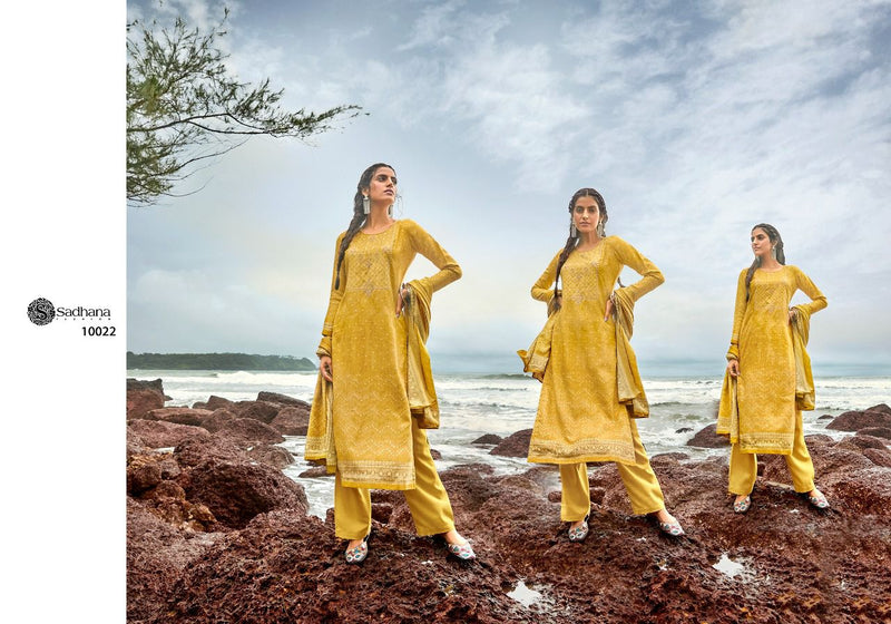 Sadhna Zoheen Pashmina With Digital Print With Fancy work Salwar Suit