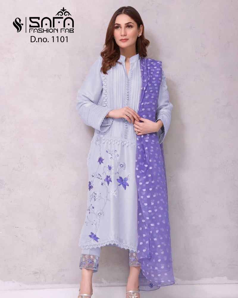 Safa Fashion Dno 1101 Georgette Designer Fancy Wear Pret Kurtis