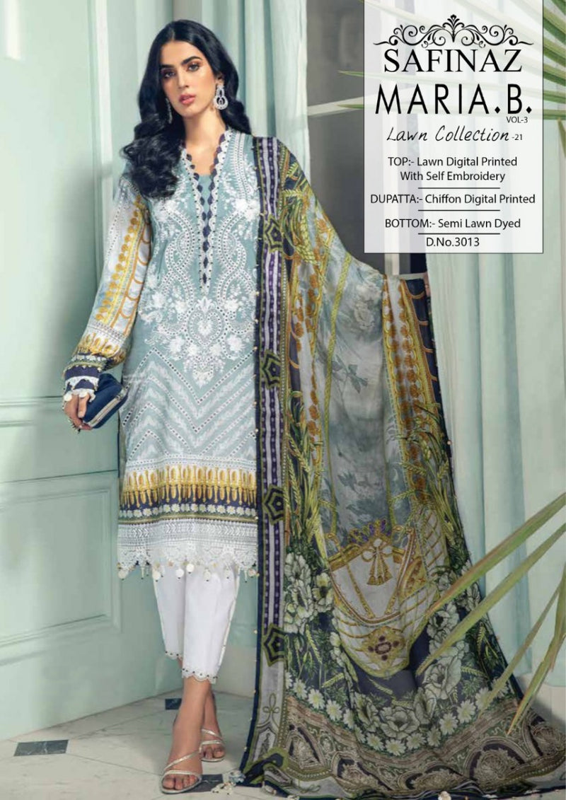 Safinaz Mariya B Vol 3 Lawn Printed Fancy Embroidery Work Patry Wear Exclusive Salwar kameez