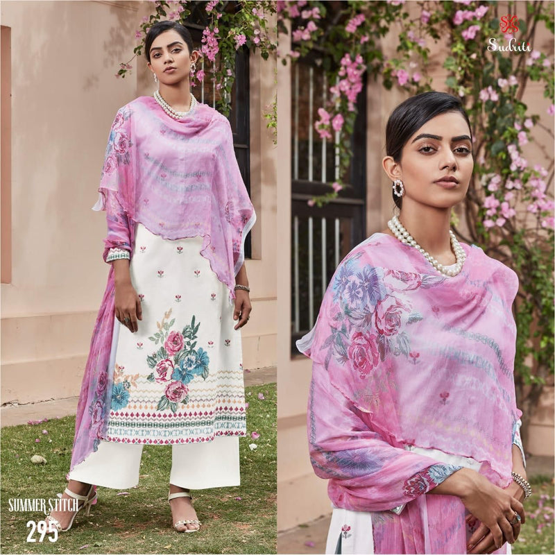 Sahiba Sudriti Summer Stich Cambric Cotton Digital Print With Embroidery Work Salwar Suit