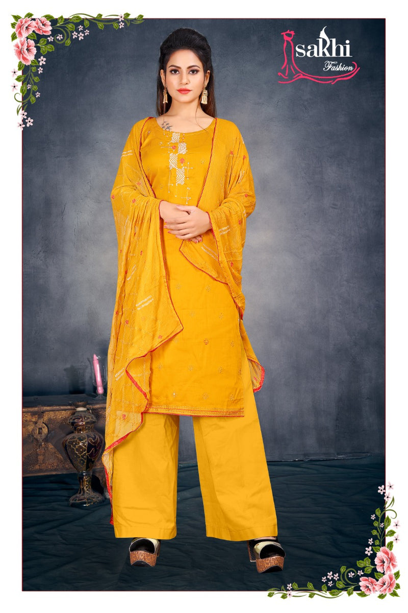 Sakhi Mashq Jam Silk With Exclusive Embroidery Work Salwar Suit