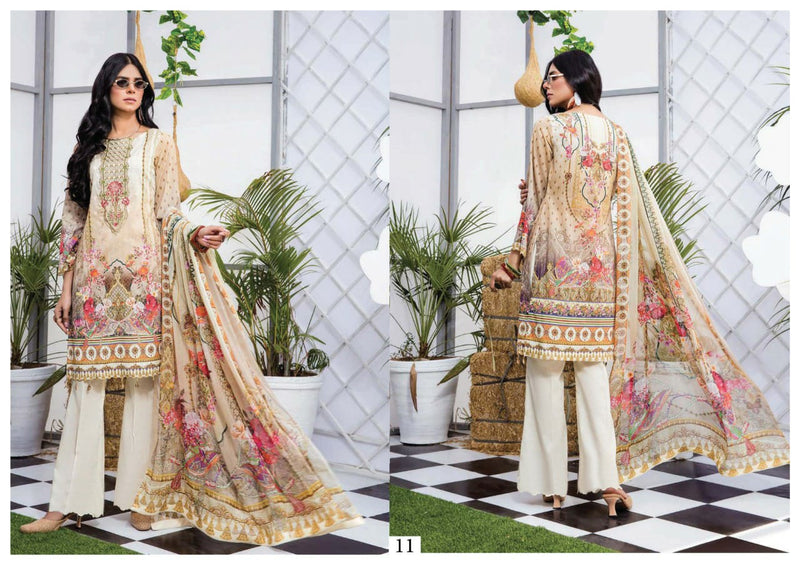 Sana Safinaz Luxury Lawn Collection Vol 10 Nx21 Lawn Printed Salwar suit