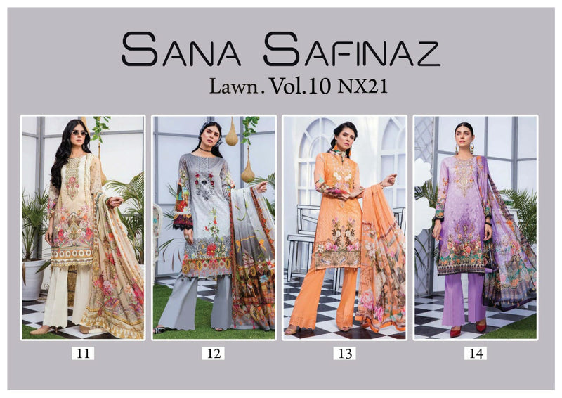 Sana Safinaz Luxury Lawn Collection Vol 10 Nx21 Lawn Printed Salwar suit
