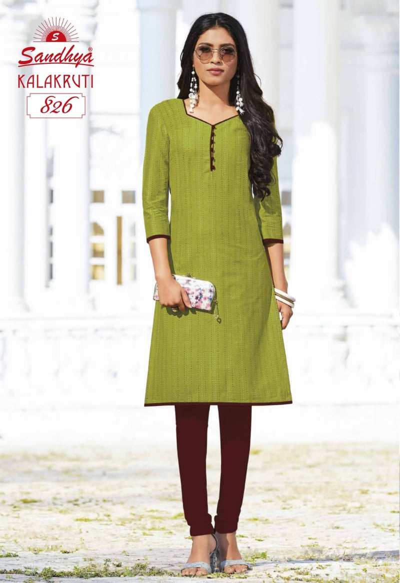 Sandhya Fashion Kalakruti Vol 23 Pure Cotton Readymade Exclusive Daily Wear Kurtis
