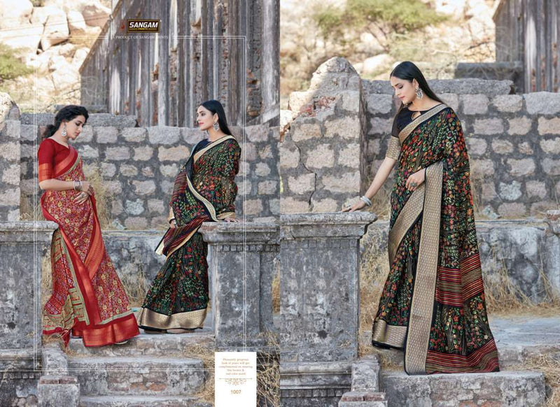 Sangam Prints Sangini Cotton regular Wear Printed Saree