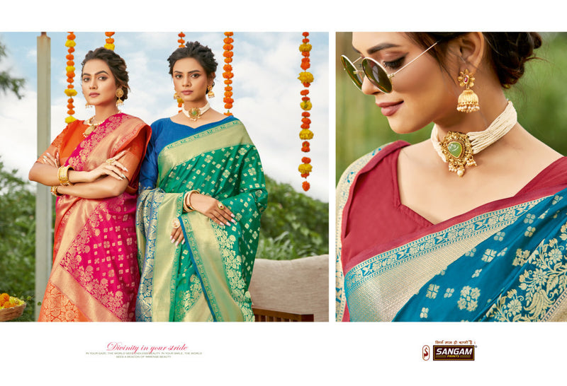 Sangam Prints Shivoham Silk Fancy Designer Banarasi saree