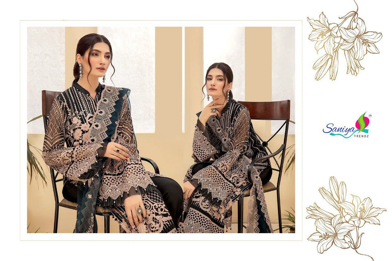 Saniya Trendz Blockbuster Vol 1 Faux Georgette With Heavy Embroidery