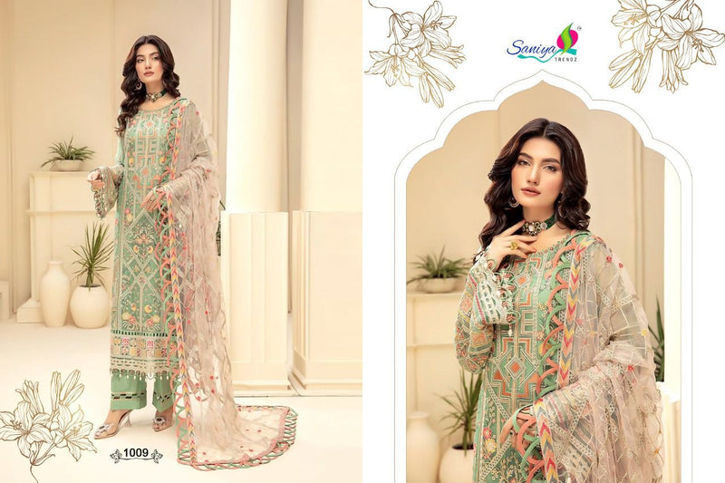 Saniya Trendz Blockbuster Vol 1 Faux Georgette With Heavy Embroidery
