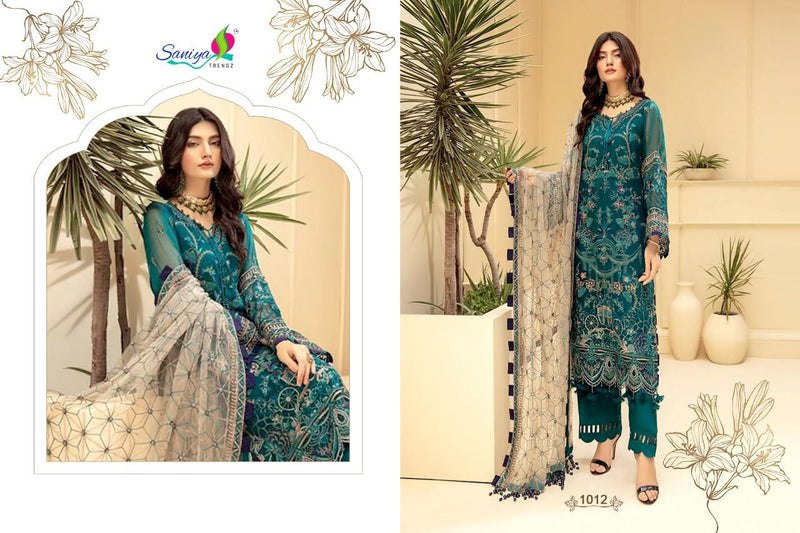 Saniya Trendz Blockbuster Vol 1 Faux Georgette With Heavy Embroidery