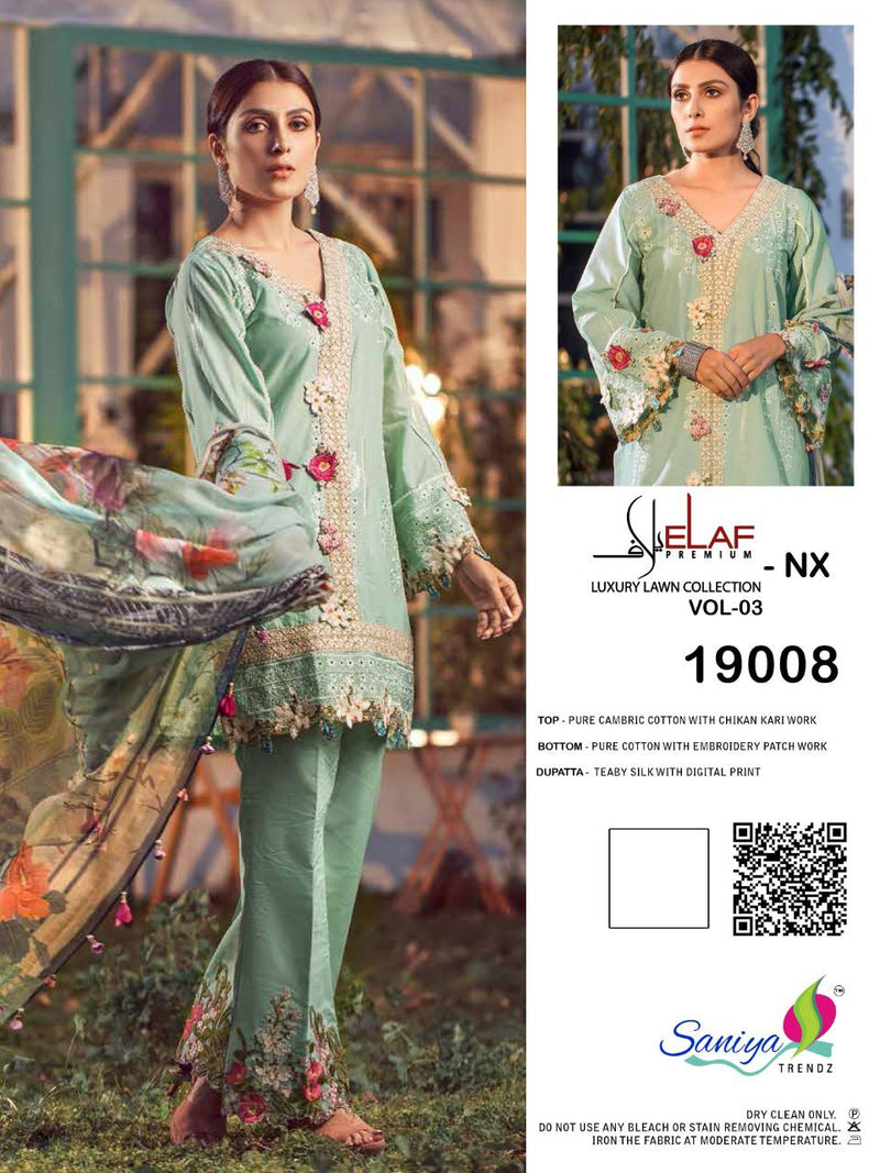 Saniya Trendz Elaaf Vol 3 Nx Cambric Cotton Designer Salwar Kameez