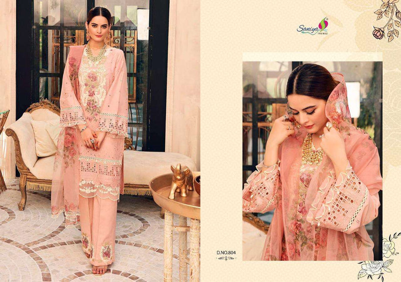 Saniya Trendz Rouch Vol 7 Cambric With Self Embroidery Work Exclusive Wedding Wear Pakistani Salwar Suits