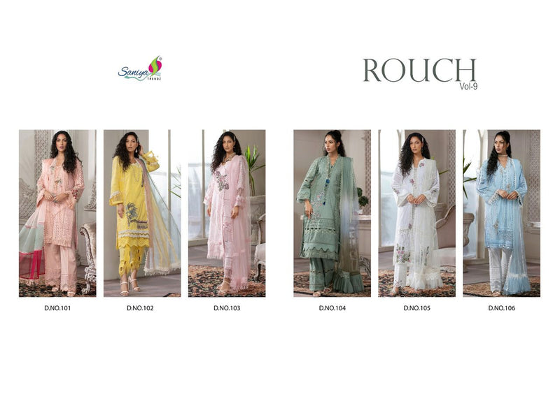 Saniya Trendz Rouch Vol 9 Pure Cambric Embroidered Pakistani Salwar Kameez