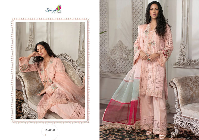 Saniya Trendz Rouch Vol 9 Pure Cambric Embroidered Pakistani Salwar Kameez
