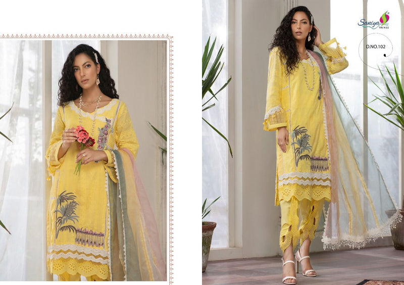 Saniya Trendz Rouch Vol 9 Pure Cambric Embroidered Pakistani Salwar Kameez