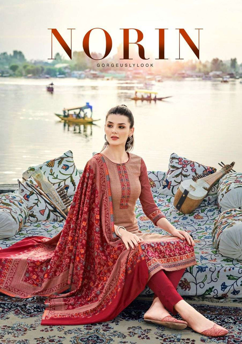 Sargam Prints Norin Pashmina Fancy Weaving Jecquard Salwar Suit