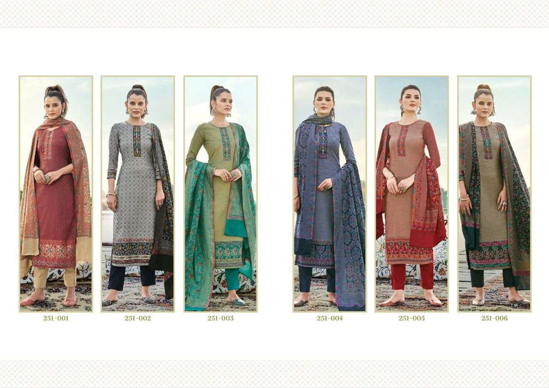 Sargam Prints Norin Pashmina Fancy Weaving Jecquard Salwar Suit