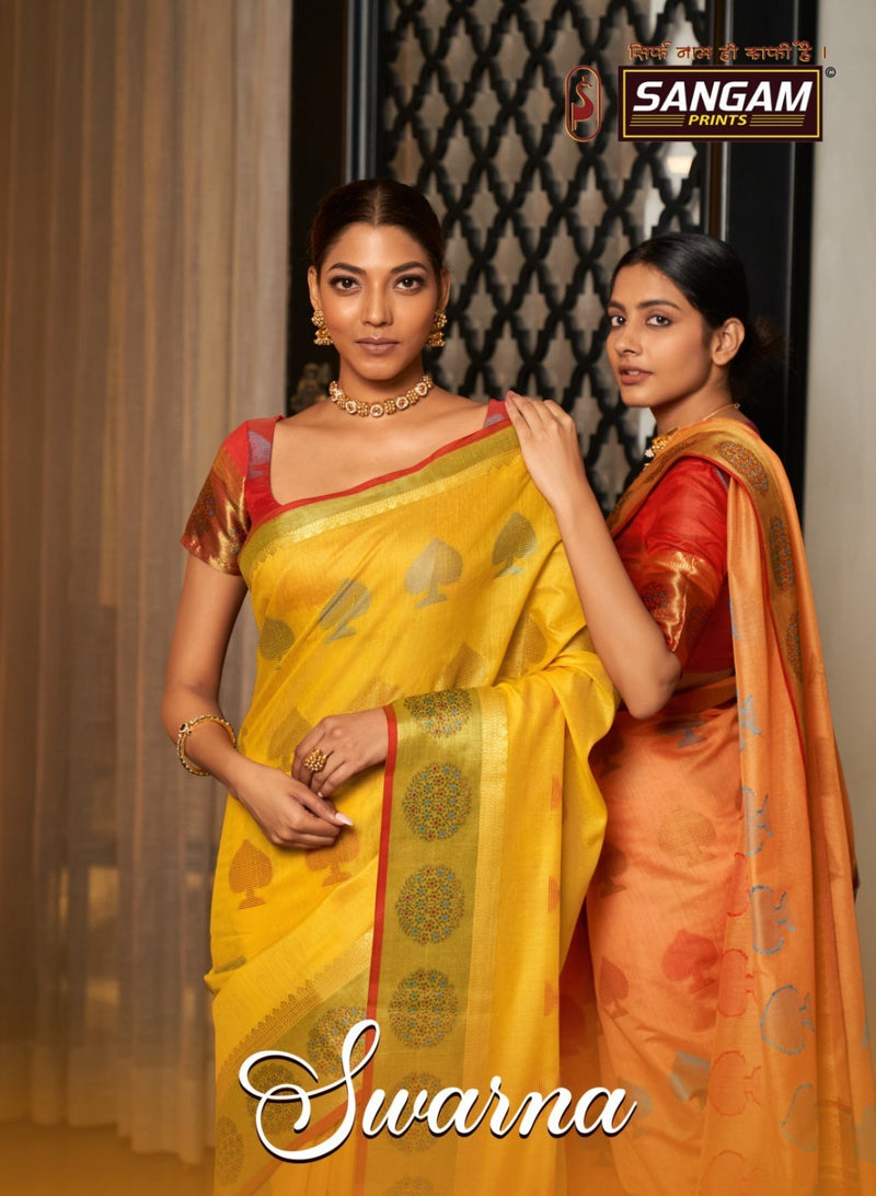 Sargam Prints Swarna Cotton Zari Weaving Saree