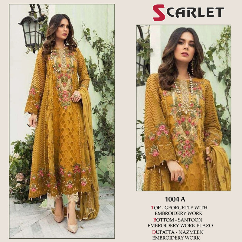 Scarlet D No 1004 A Georgette Heavy Look Designer Exclusive Salwar Kameez