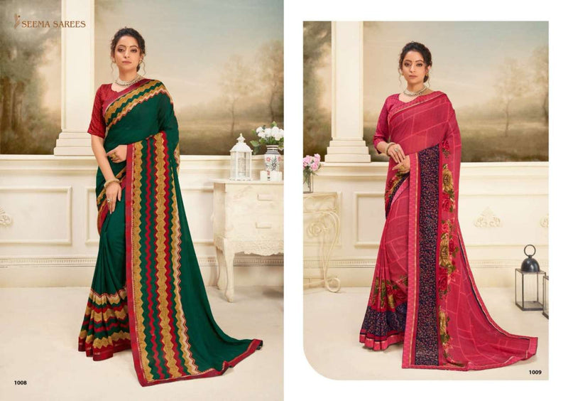 Seema Saree Gulkand Vol 9 Renial Printed Designer Gorgeous Regular Wear Sarees
