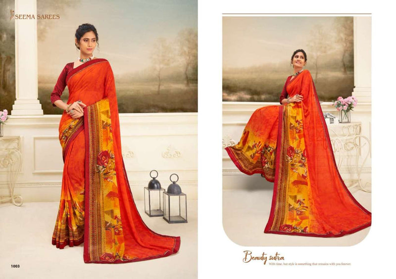 Seema Saree Gulkand Vol 9 Renial Printed Designer Gorgeous Regular Wear Sarees