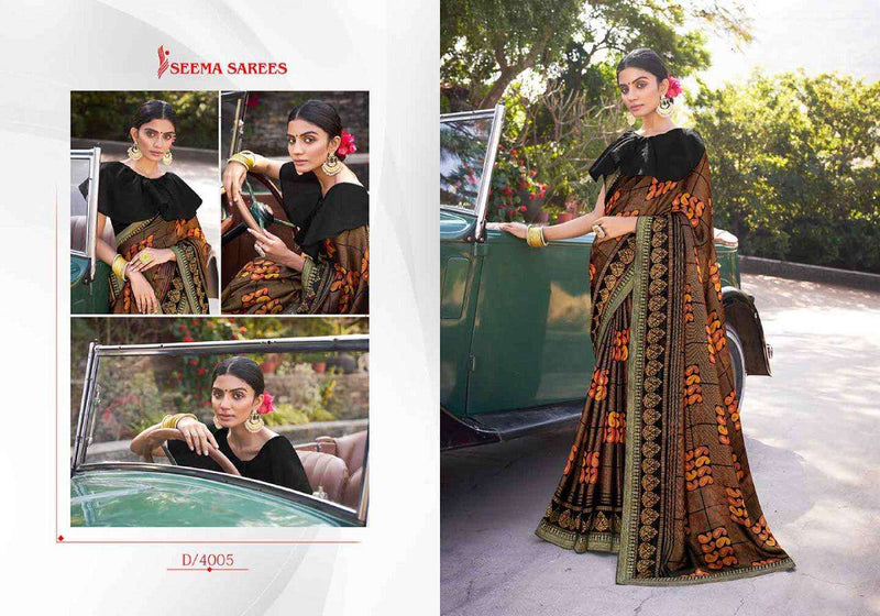 Seema Saree Rupa Vol 2 Chiffon Brasso Printed Exclusive Designer Fancy Regular Wear Sarees